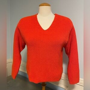 H&M -  chunky orange knit sweater